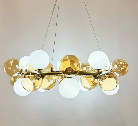 Lustră aurie 5090/30, 30 becuri G9, Ø70 cm, înălțime reglabilă [2]