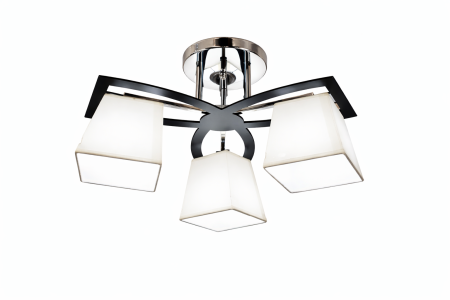 Lustră 5360/3 crom-negru, 3 becuri E27, design geometric [1]