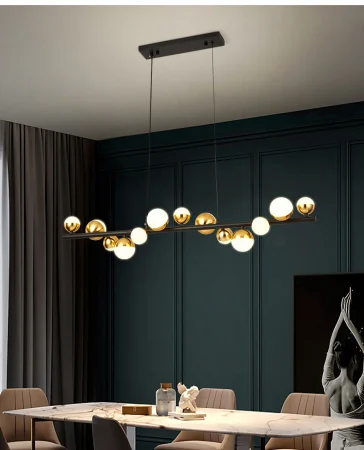 LUSTRE - Lustră LED 6029/13, 130W, Iluminare Reglabilă 3000K–6500K, Design Modern Minimalist, 100x96 cm