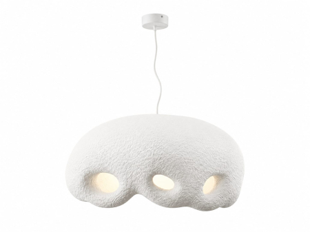 Lustra 6603/60 cupola organica alba cu perforatii din fibra de sticla 60 cm [2]