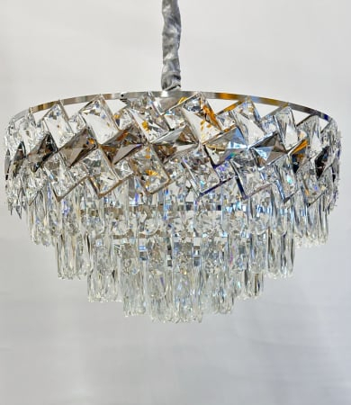 LUSTRE - Lustră crom 6664/400 CH, 5 becuri E14, 40 cm diametru