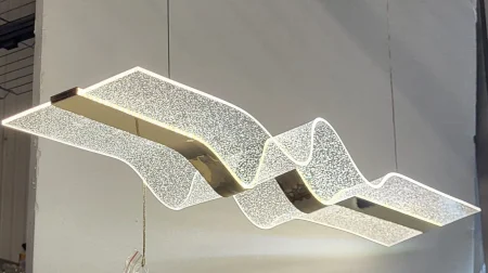 LUSTRE - Lustră LED 7064/1000 cu telecomandă, finisaj auriu, lumină reglabilă 60W