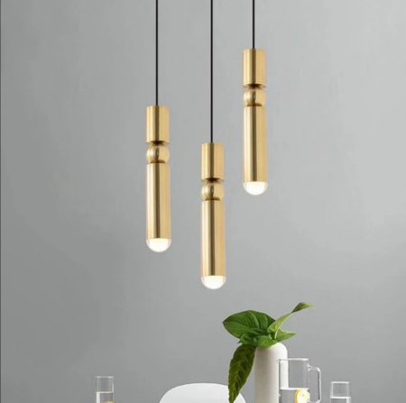 Lustră 7702/3 GD, 3xE27, metal auriu, modernă, IP21, reglabilă [2]