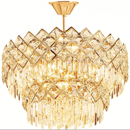 LUSTRE - Candelabru modern aurit 88158/600 GD, 12 becuri E14, 60 cm