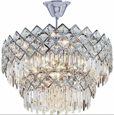LUSTRE - Lustra 88158/800 CH – crom cu cristale K9, 18 becuri