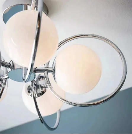 Lustră crom 8902/5 CH, 5 becuri E27, 50 cm diametru [2]