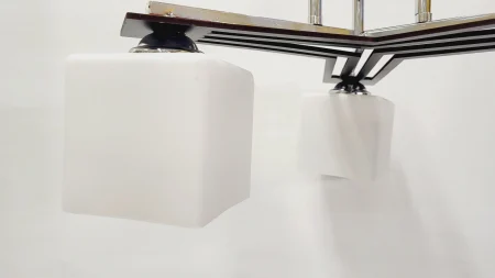 Lustră 91366/3 crom-negru, 3 becuri E27, design cubic [4]