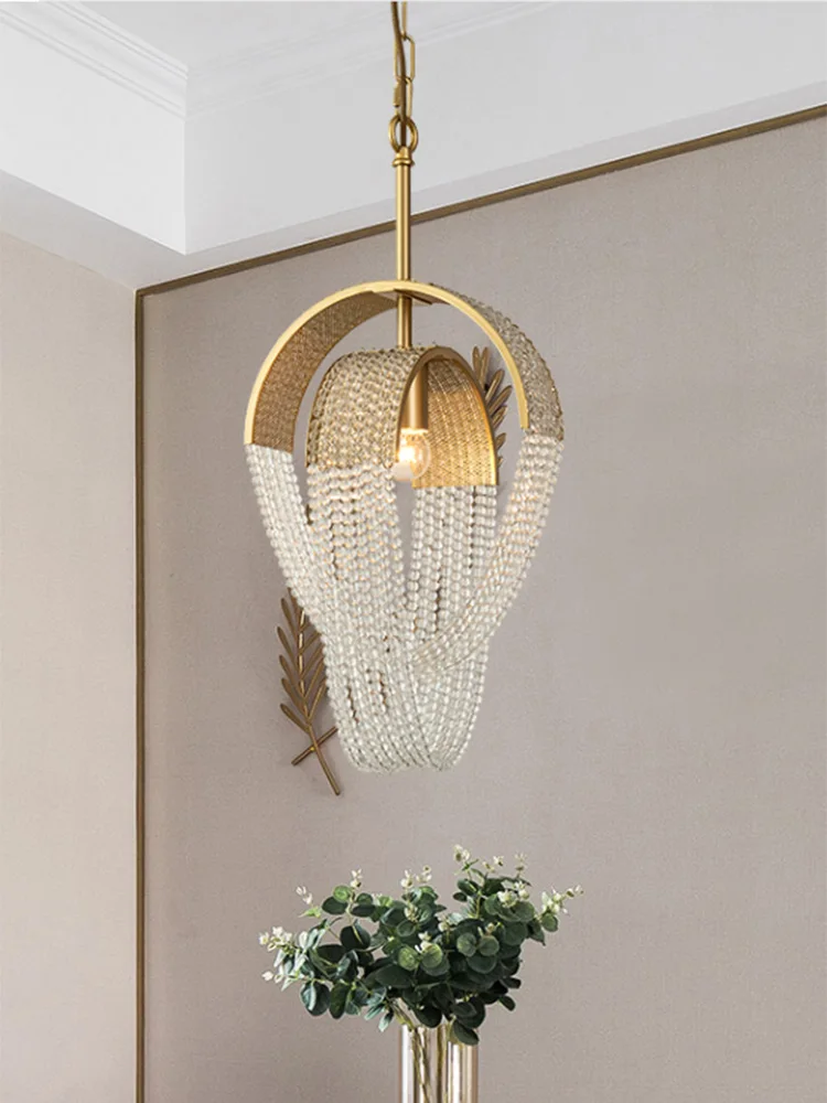 LUSTRE - Lustră 9228/1 GD, 1xE14, Auriu, Cristal & Metal, 52x26x100 cm, Înălțime Reglabilă