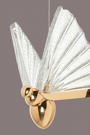 Lustră 985/5 Fluture, LED reglabil, 5 pendule aurii [4]