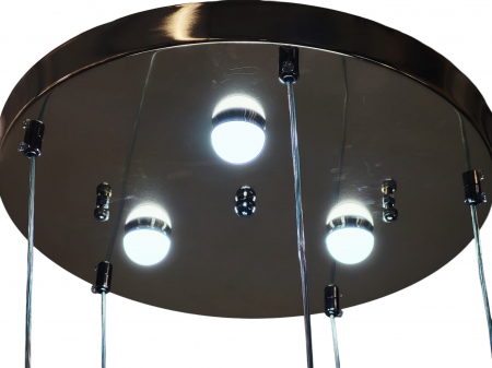 Lustră 985/5 Fluture, LED reglabil, 5 pendule aurii [6]