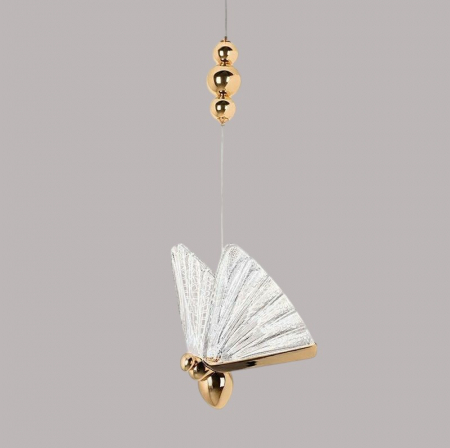 Lustră 985/5 Fluture, LED reglabil, 5 pendule aurii [3]
