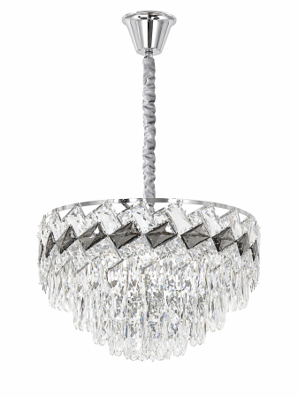 LUSTRE - Lustră crom 6664/300 CH, 3 becuri E14, 30 cm diametru, cablu reglabil