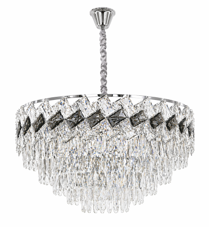 LUSTRE - Lustră crom 6664/500 CH, 9 becuri E14, 50x40x90 cm
