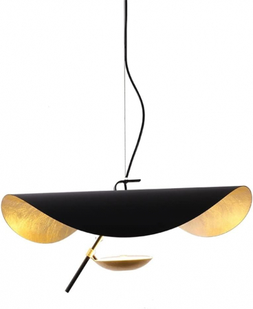 Lustră LED DT1301/400 M Gold+Negru, Reglabilă 3000K-6500K, 8W, Dimensiuni 400x100 cm [3]