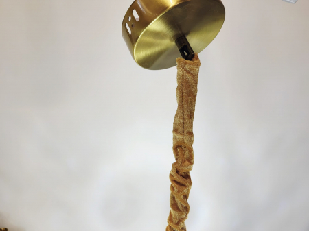 Lustră LED 210501/5 – 5 Cercuri Acrilice cu Cristale, 50W, Ø50 cm, 3 Tipuri de Lumină, Auriu [2]