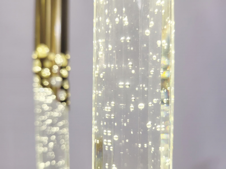 Lustră LED 5003/5 – 5 pendule aurii, reglabilă, cu 3 tipuri de lumină pentru living și dining [5]