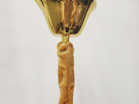 Lustră suspendată 3302/250, design modern negru și auriu cu pandantive sticlă cristal K9, E27 [4]