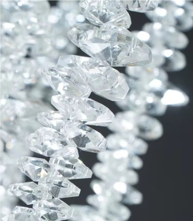 Lustră suspendată 6116, metal auriu și cristale K9, design organic tip ramuri, 60 / 120 / 160 cm [3]