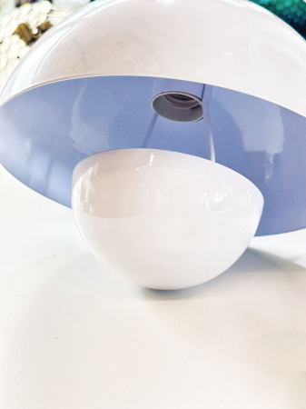 Pendul 110/1 WH – lustră suspendată albă din metal, E27, cablu reglabil [4]