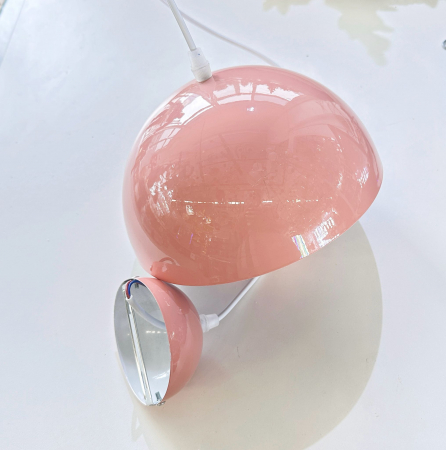 Pendul 111/1 Pink – lustră roz modernă din metal, stil nordic, E27, reglabil [1]