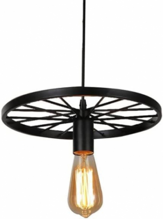 Pendul 1267/1 – metal negru, E27 LED, reglabil, design modern 30x30 cm [2]