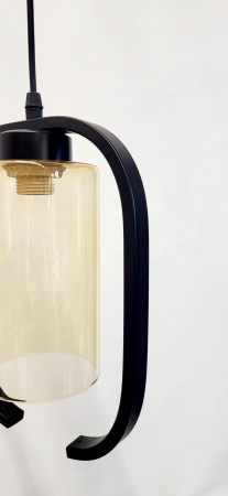 Pendul 2338/1 – abajur cilindric din sticlă aurie, E27, cablu reglabil [3]