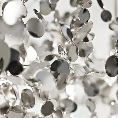 Pendul 2404/450 CH – design modern cu discuri metalice, 3xG9, argintiu, diametru 45 cm [2]