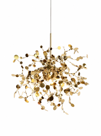 Pendul 2404/450 GD – iluminat modern cu discuri metalice aurii, 3xG9, Ø45 cm, cablu reglabil [1]
