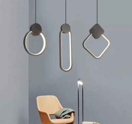 Pendul LED 6816 SQ – negru, aluminiu și silicon, 12W, lumină reglabilă [3]