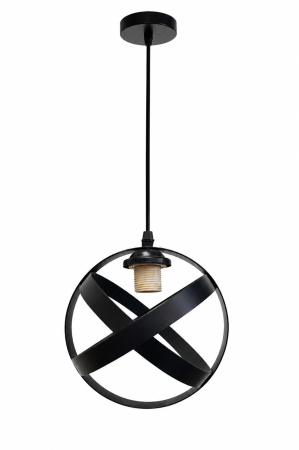 Pendul 7701/1 Negru – Iluminat Modern Sferic pentru Dormitor, Bucătărie și Living [1]
