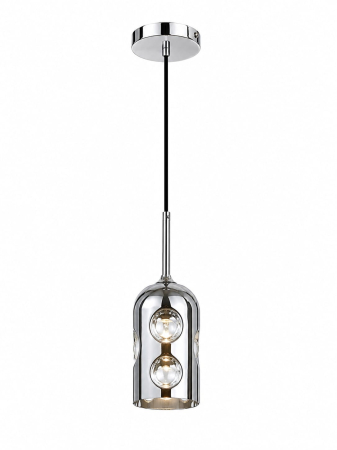 Pendul Decorativ 9105 cu Sticlă Embosată și Finisaj Auriu sau Crom [1]