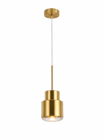 Pendul Fine 8102/1 – lustră suspendată aurie, metal, E27, reglabilă [1]