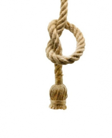 Pendul HJ 001/1 – sfoară textilă și metal, E27, stil rustic vintage, reglabil [2]