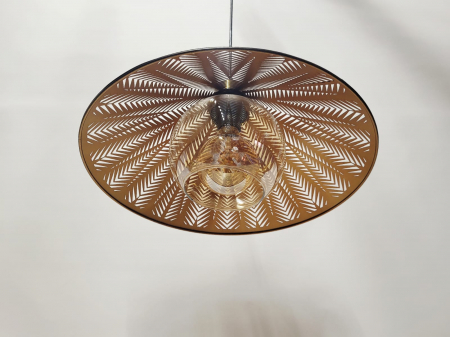 Pendul metalic 9110/1 BK, finisaj negru și auriu, design modern conic [4]