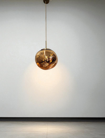 Pendul modern 3146/360, sticlă roz metalizat, Ø36 cm [1]