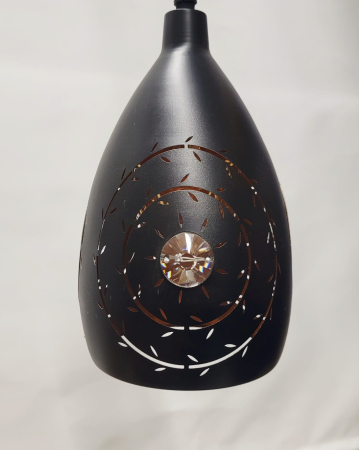 Pendul modern 60225/1 cu decupaje și detaliu acrilic [1]