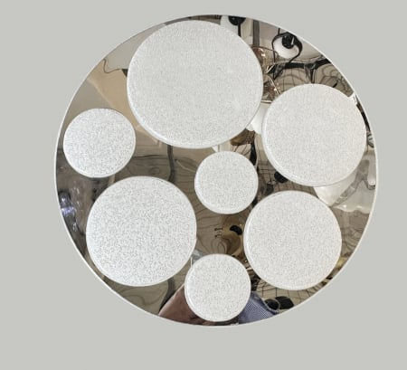 APLICE SI PLAFONIERE - Plafonieră LED 8333/400 cu Telecomandă, Ø40 cm, 36W, 3 Culori de Lumină, Argintiu & Alb