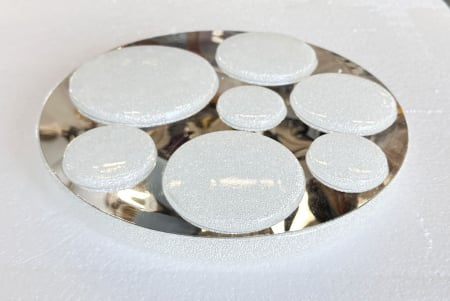 Plafonieră LED 8333/400 cu Telecomandă, Ø40 cm, 36W, 3 Culori de Lumină, Argintiu & Alb [1]