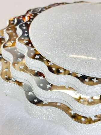 Plafonieră LED 8351/400, Ø40 cm, 36W, 3 Temperaturi de Lumină, Alb & Argintiu [1]