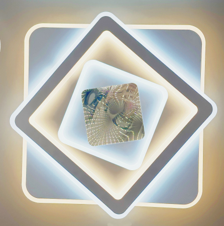 APLICE SI PLAFONIERE - Plafonieră LED C17/500, 120W, pătrată, cu telecomandă și lumină reglabilă