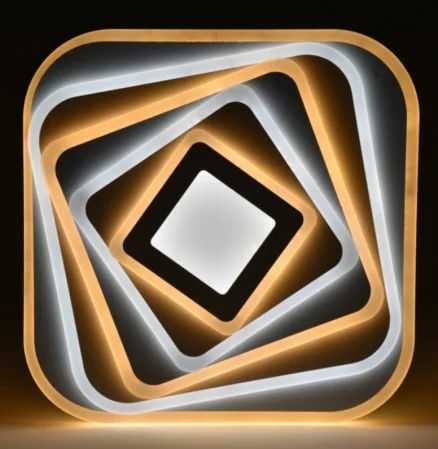 APLICE SI PLAFONIERE - Plafonieră LED 200W cu telecomandă, reglaj lumină caldă/neutră/rece, 50x50 cm, alb,