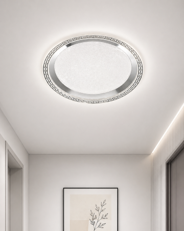 REDUCERI - Plafonieră LED 8335/400, Ø40 cm, 36W, 3 Temperaturi de Lumină, Argintiu