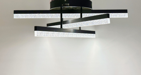 Plafonieră LED WG5131/3 GD, 72W, Metal Auriu & Acril, Diametru 60 cm, Telecomandă, 3 Temperaturi de Lumină [4]