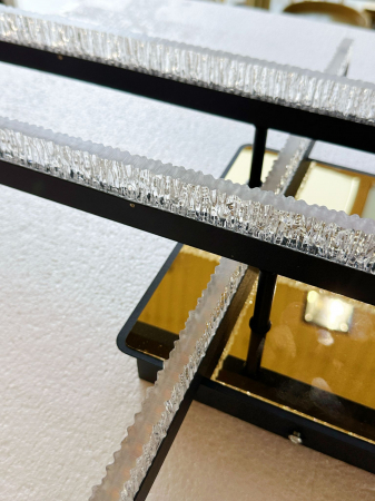 Plafonieră LED WG5131/4 GD, 96W, Auriu, Telecomandă, 3 Tipuri de Lumină, Design Modern [3]