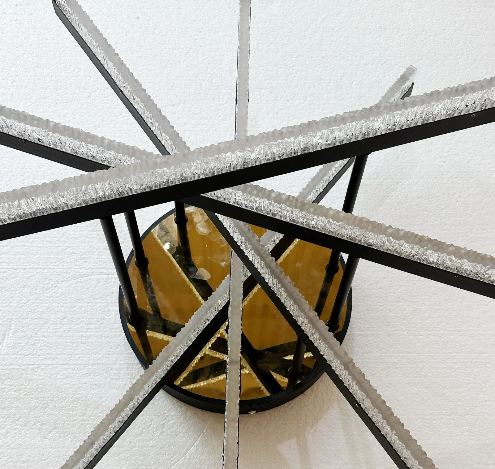 Lustra LED WG5131-5 GD+BK, 120W, Negru & Auriu, Telecomandă, 3 Tipuri de Lumină [2]