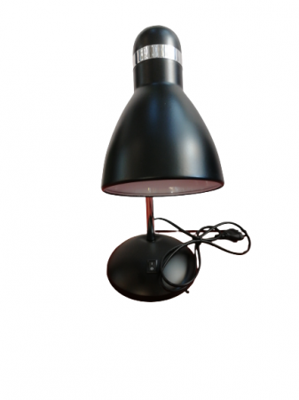 Veioză birou 960, metal, 36 cm, E27, alb/negru/albastru [1]