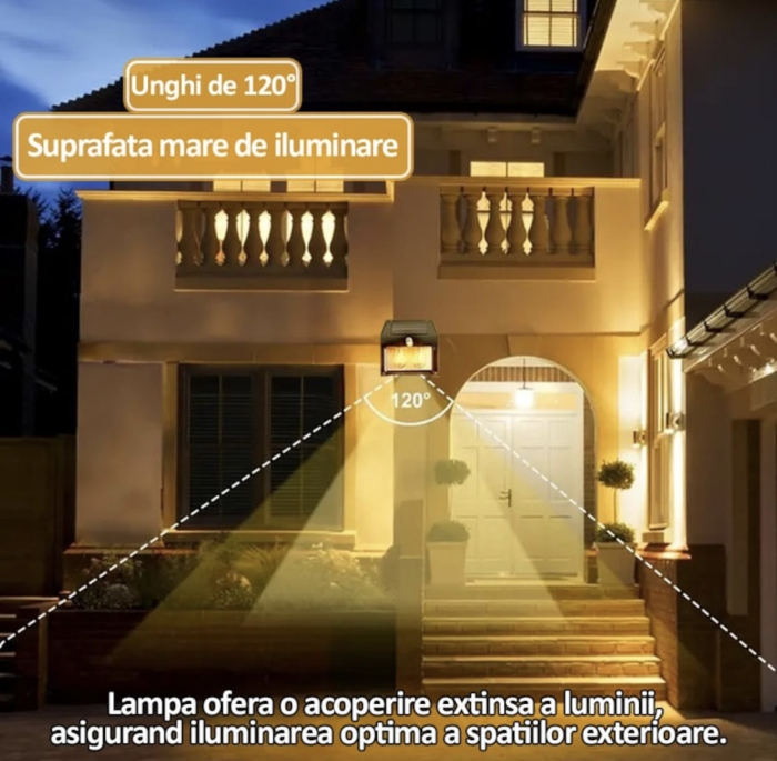 Lampa solara cu 2 becuri [6]