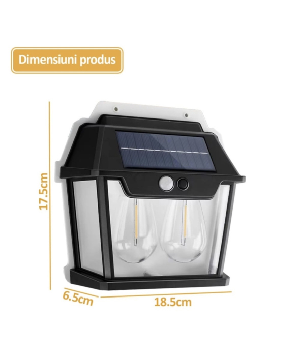 Lampa solara cu 2 becuri [3]
