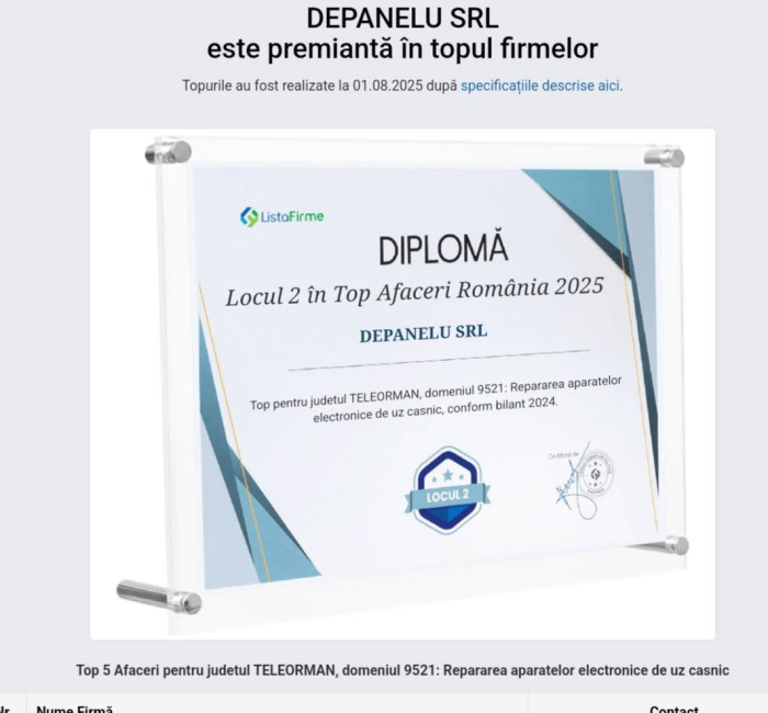 Reparatiitv Alexandria , Teleorman | DEPANELU SRL [2]