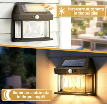 Lampa solara cu 2 becuri [3]
